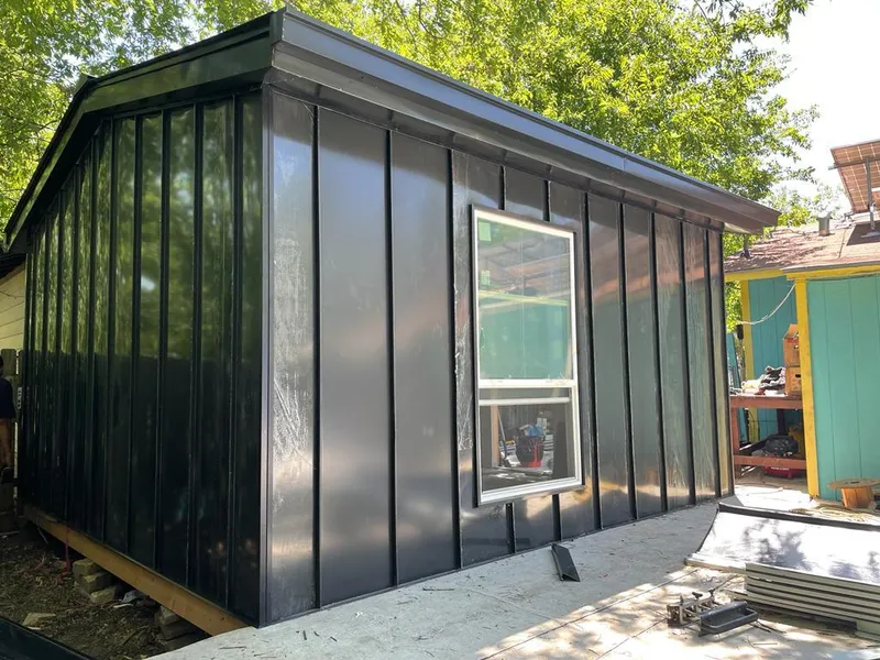 Black standing seam metal wall panels for Metal Roof Installation in Royal Palm Beach